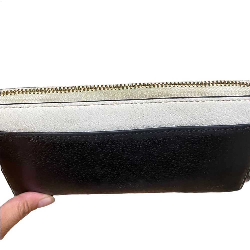 Kate Spade Grove Street Neda Zip Around Wallet Black and White - Picture 3 of 9